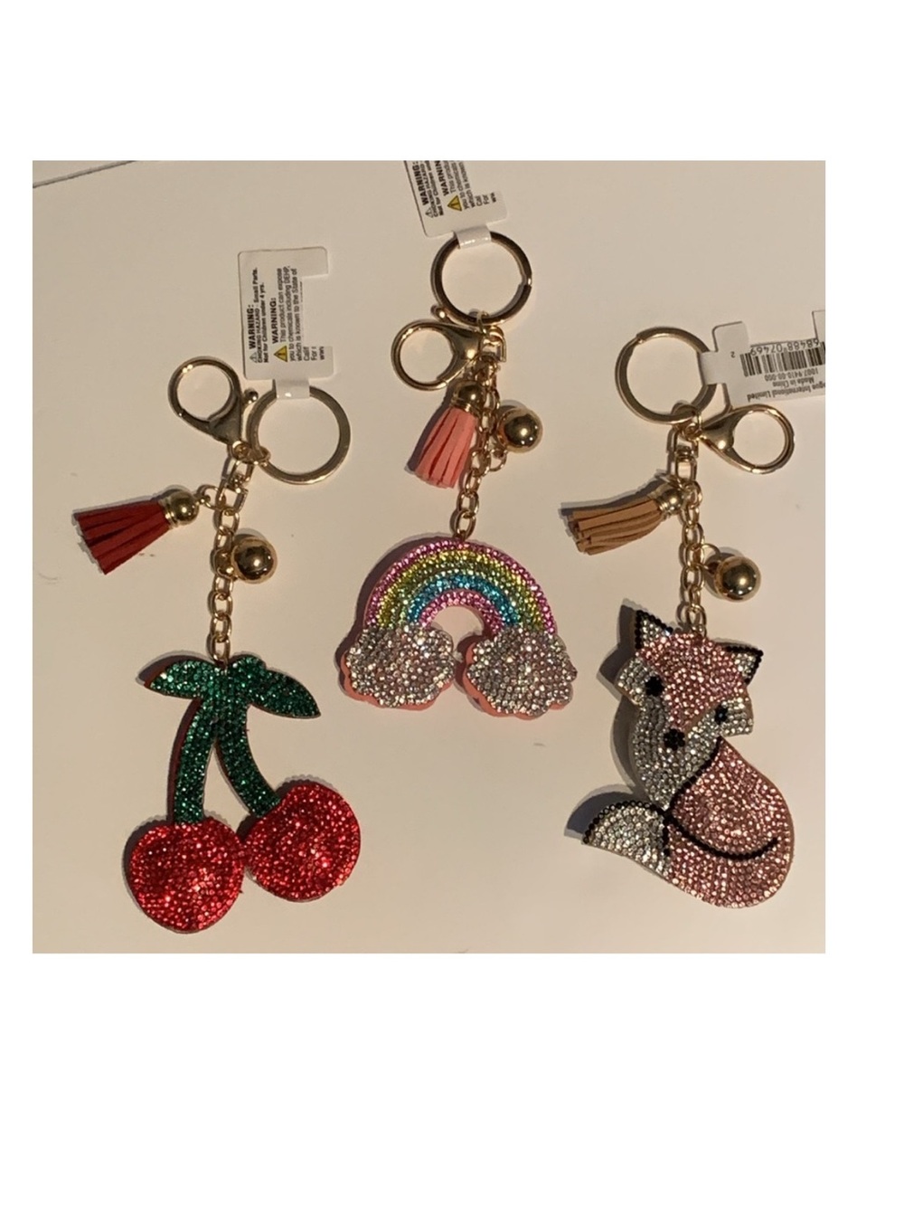 Key Chain Bag Charm Bundle of 3 - Unbranded